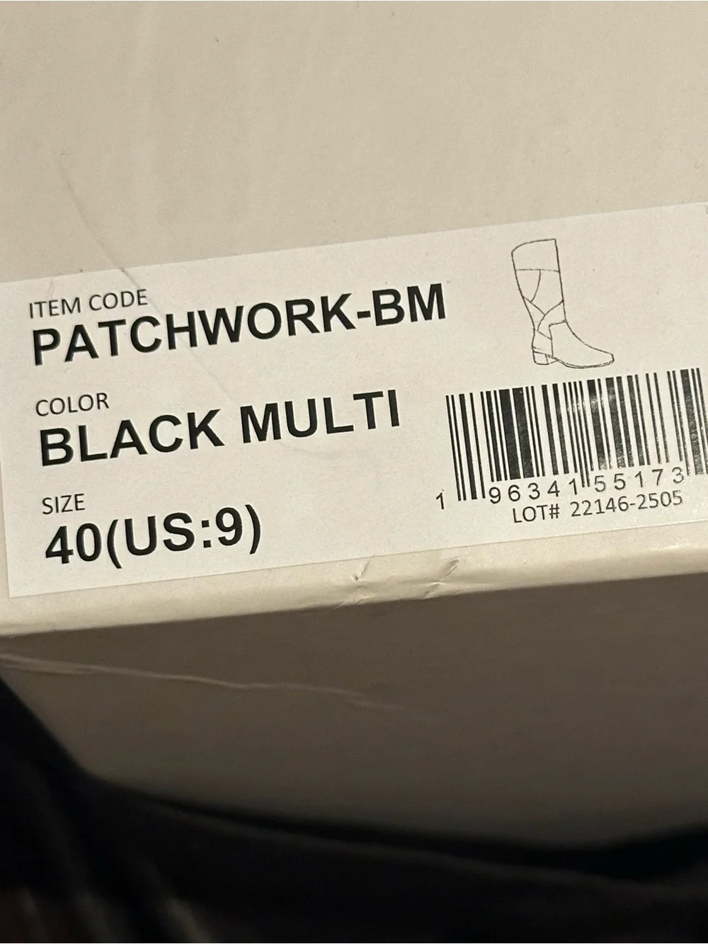 NIB Spring Step Patchwork Boots.high-quality Multi-color combo leather.s40(US 9)